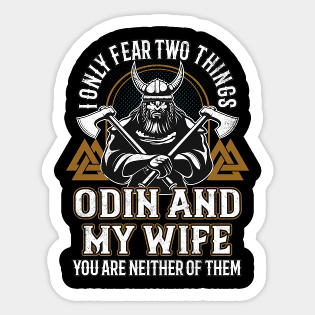 Viking Saying Odin Northman Sticker by Foxxy Merch